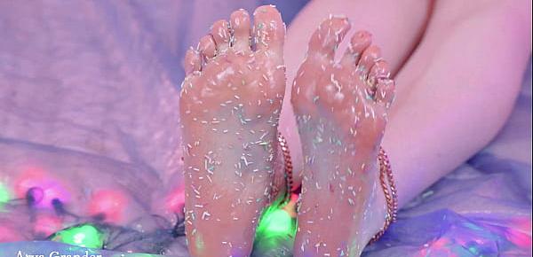  candy and glitter foot fetish close up compilation video free foot fetish porn video